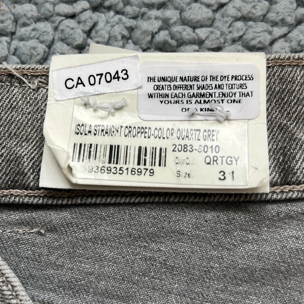 NWT Citizens of Humanity Isola Straight Crop Quartz Grey - Picture 5 of 9
